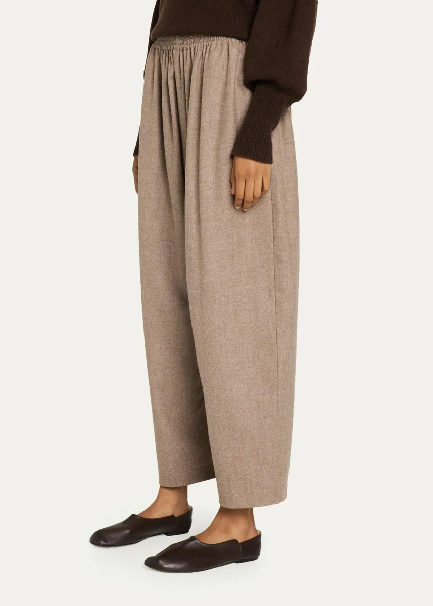 Eskandar Wool Flannel Japanese Trousers | Thumbnail 4 Eskandar Wool Flannel Japanese Trousers | Thumbnail 4