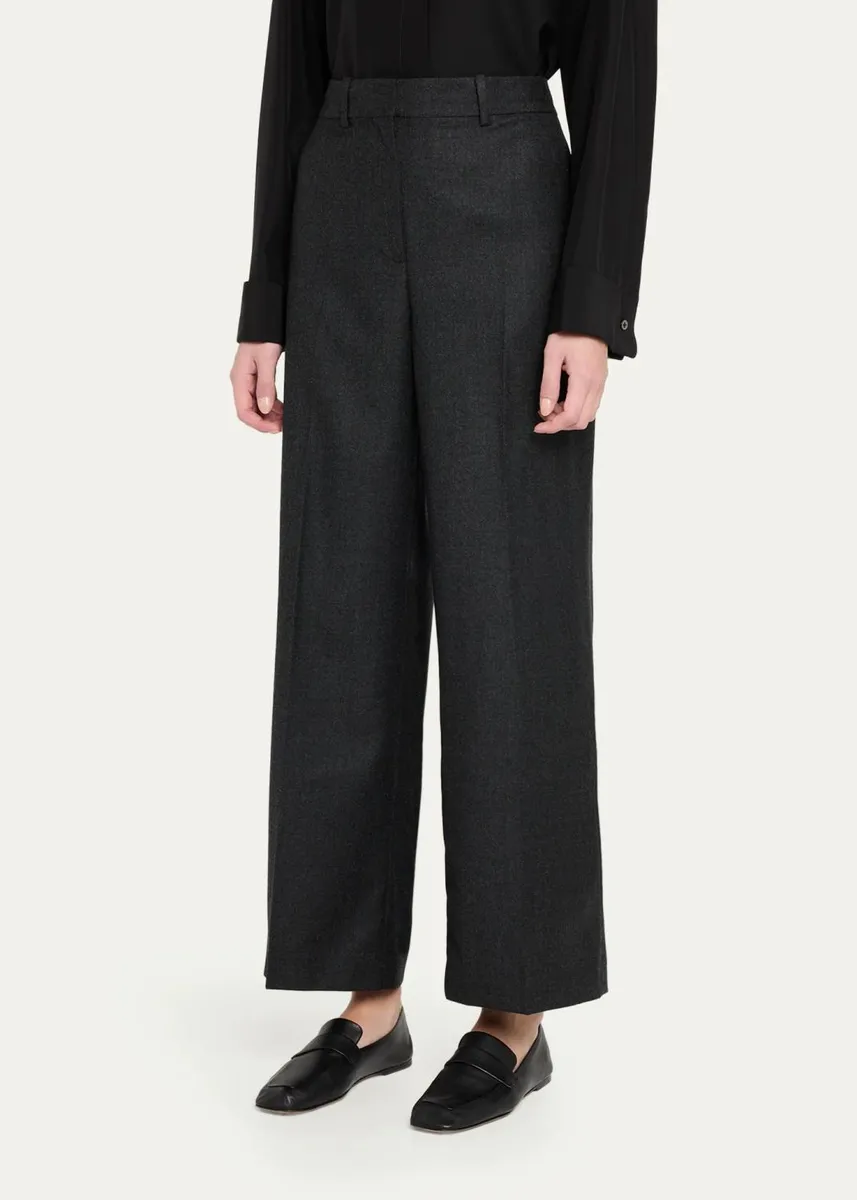 Theory Pleated-Front Virgin Wool Pants | Thumbnail 4