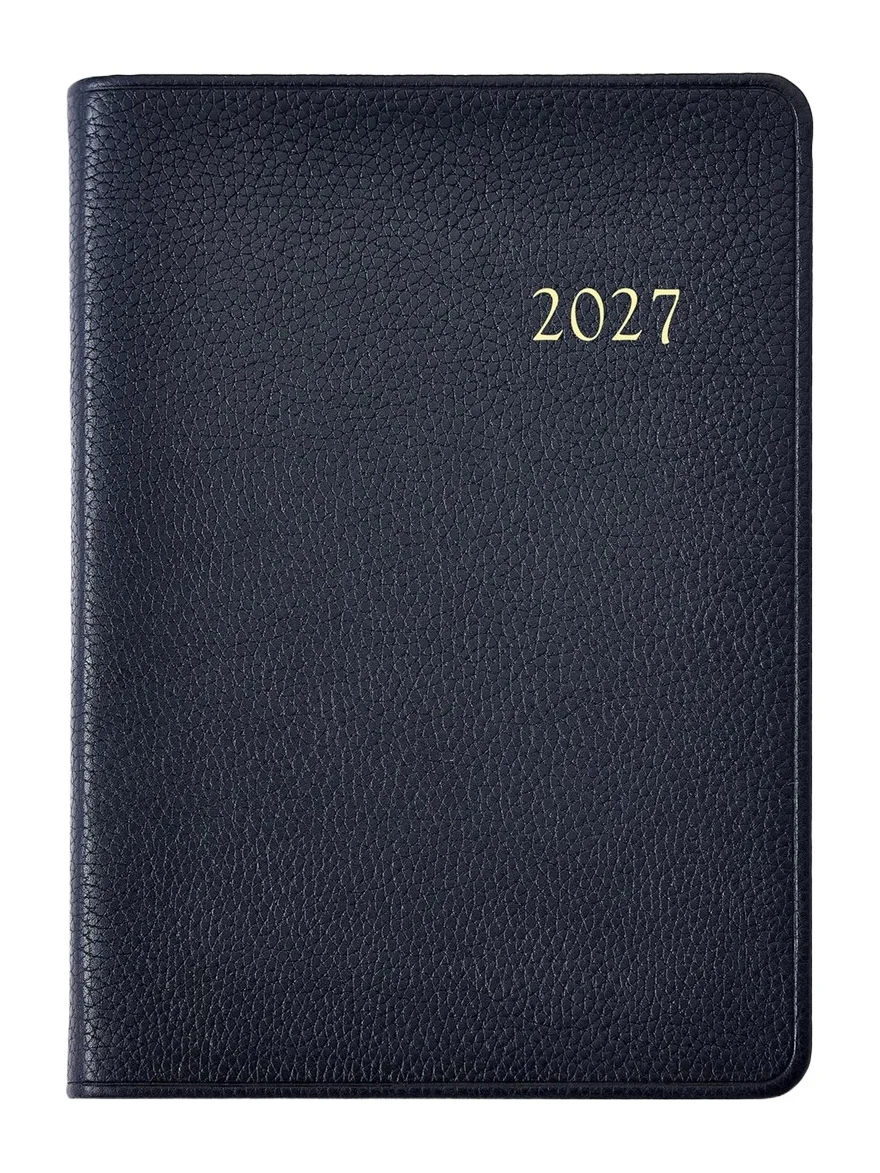 Graphic Image 2027 Leather Weekly Notebook