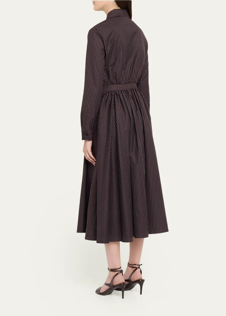 Rosie Assoulin Nip/Tuck Pinstripe Shirtdress | Thumbnail 3