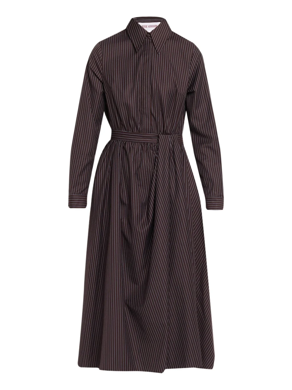 Rosie Assoulin Nip/Tuck Pinstripe Shirtdress
