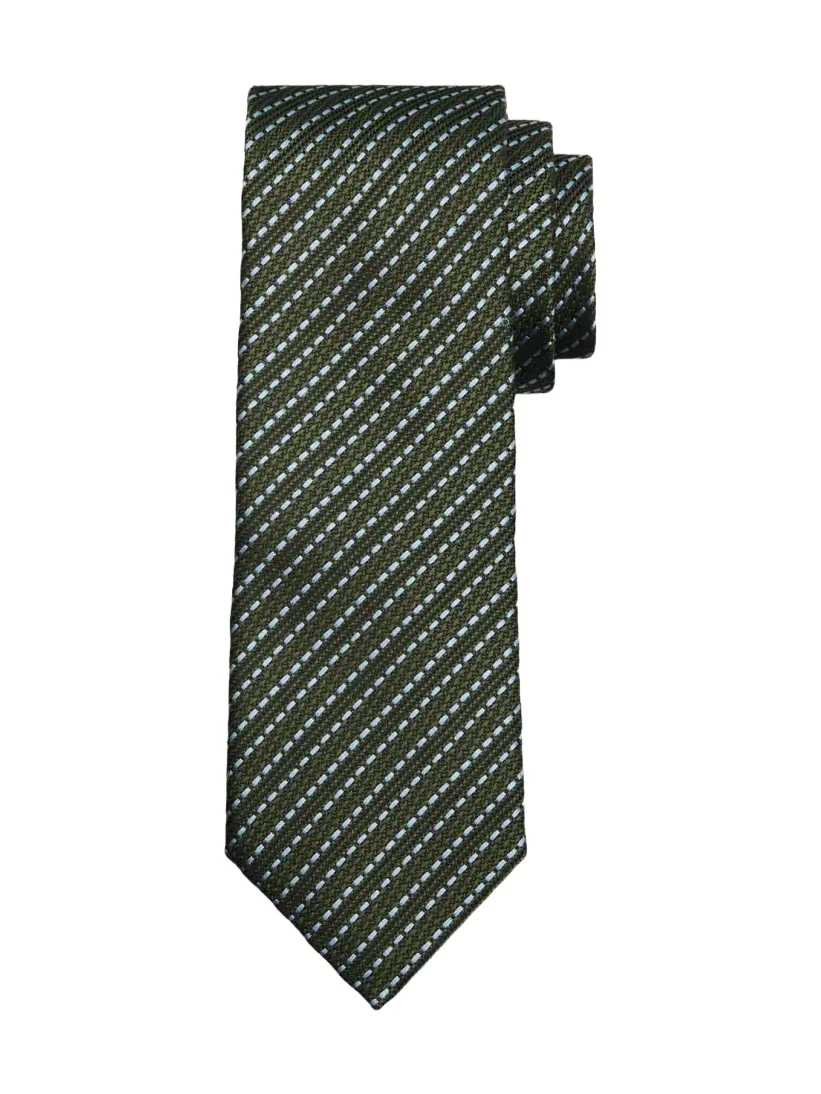 Zegna Men's Jacquard Stripe Silk Tie
