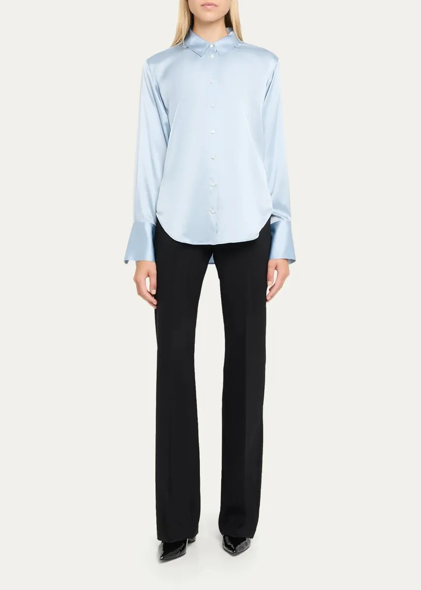 Max Mara Morata Stretch Wool Straight-Leg Pants | Thumbnail 2