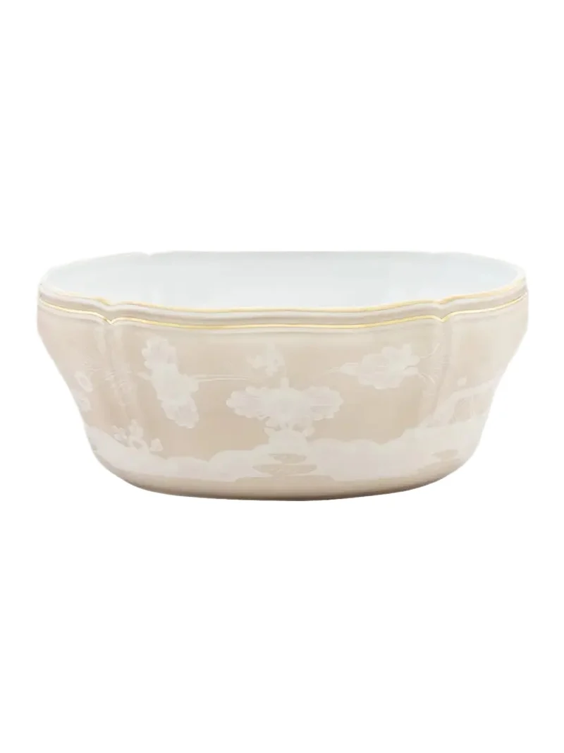 GINORI 1735 Meringa Botanical Porcelain Salad Bowl | Thumbnail 1 GINORI 1735 Meringa Botanical Porcelain Salad Bowl | Thumbnail 1