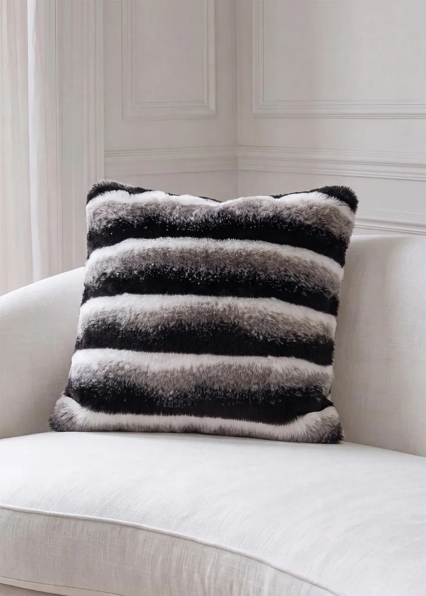 Lyla Grant Faux Chinchilla Pillow, 20" Square | Thumbnail 2