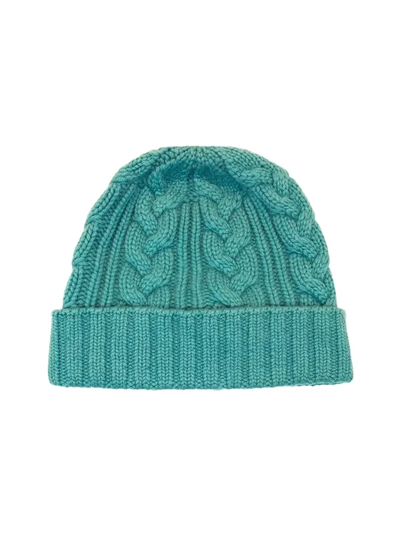 Bergdorf Goodman Men's Cable-Knit Cuffed Cashmere Beanie Hat