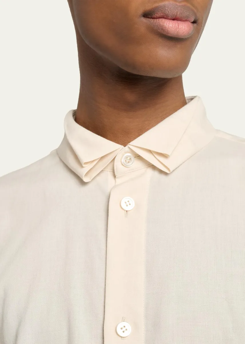 Homme Plissé Issey Miyake Men's Pleated-Collar Dress Shirt | Thumbnail 5 Homme Plissé Issey Miyake Men's Pleated-Collar Dress Shirt | Thumbnail 5