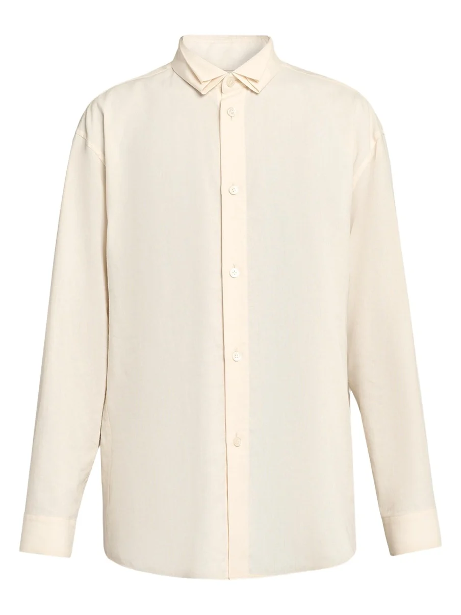 Men's Pleated-Collar Dress Shirt Men's Pleated-Collar Dress Shirt