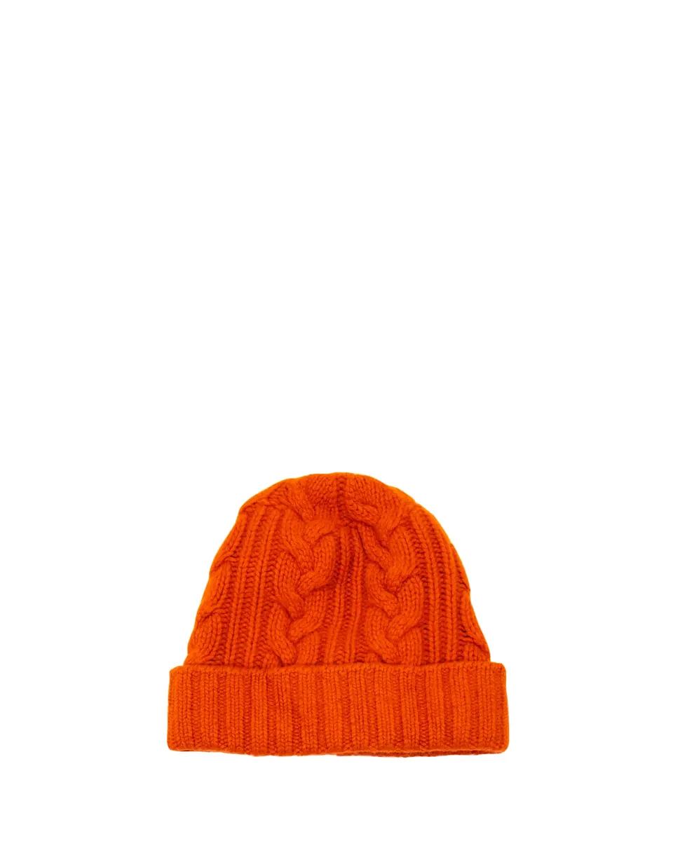 Bergdorf Goodman Men's Cable-Knit Cuffed Cashmere Beanie Hat | Thumbnail 2 Bergdorf Goodman Men's Cable-Knit Cuffed Cashmere Beanie Hat | Thumbnail 2