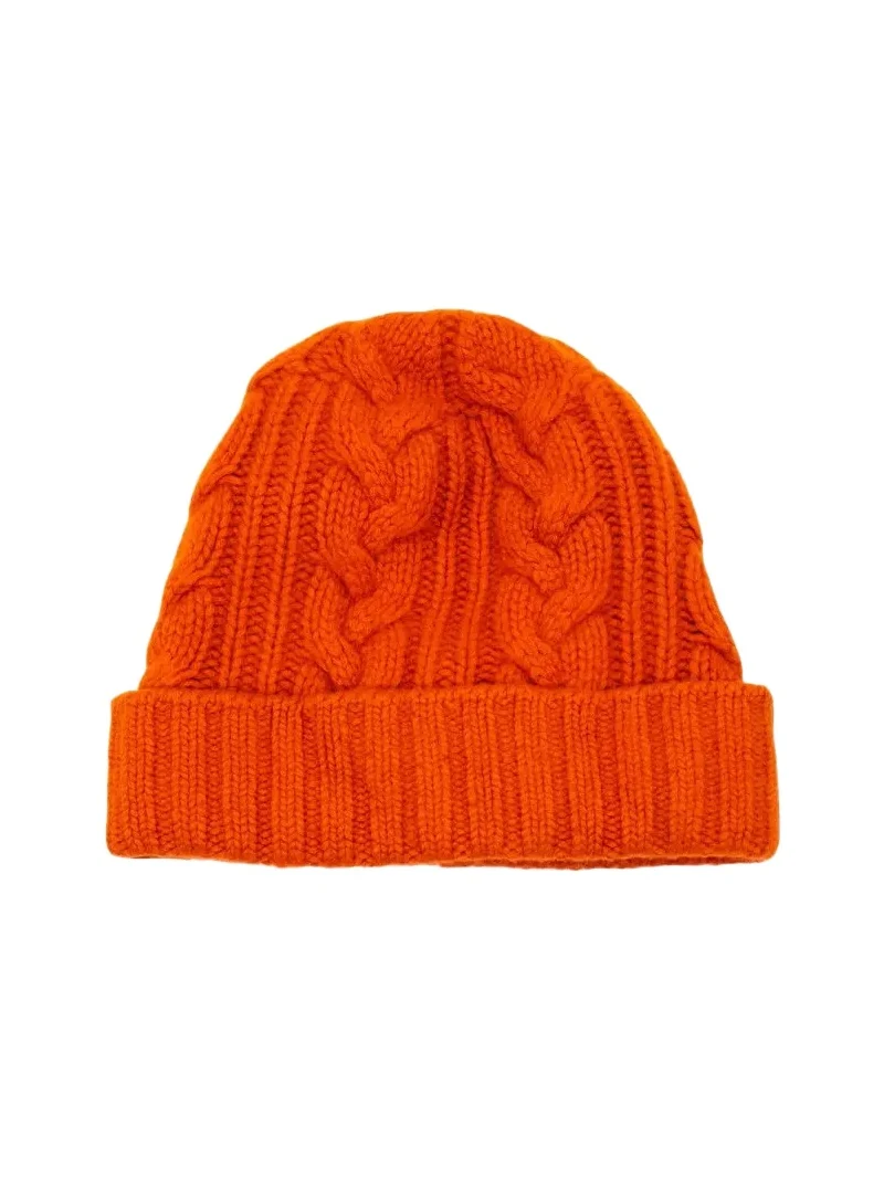 Bergdorf Goodman Men's Cable-Knit Cuffed Cashmere Beanie Hat
