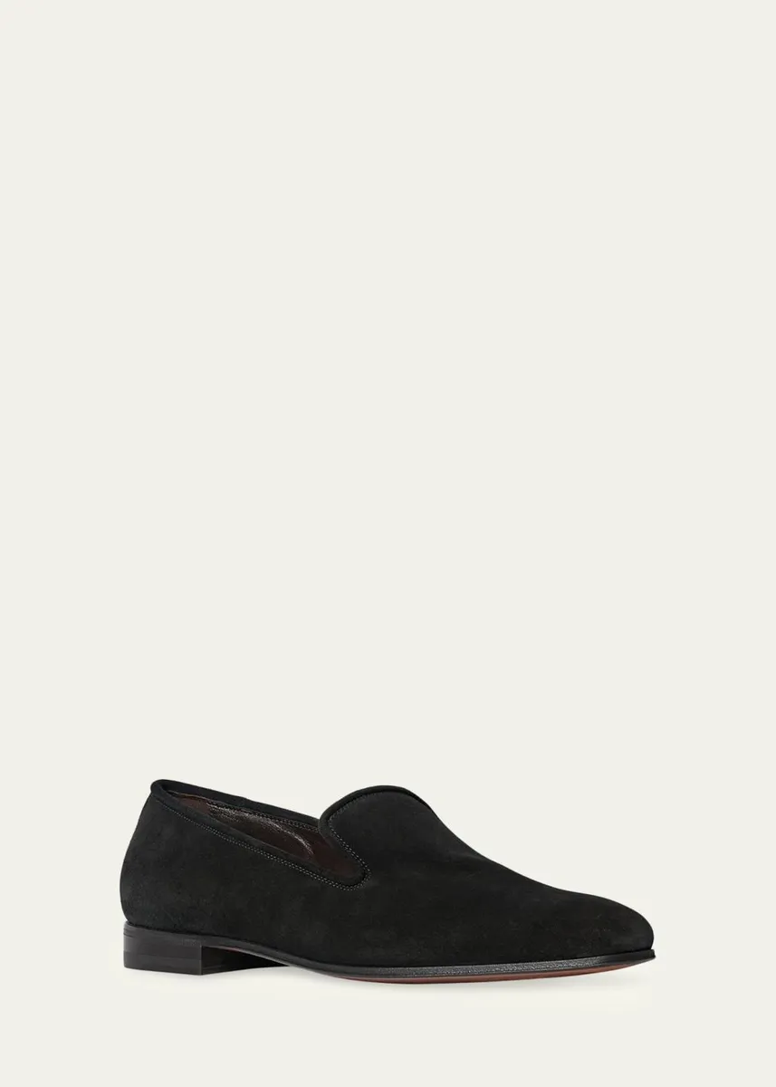 The Row Men's Marc Suede Venetian Loafers | Thumbnail 2