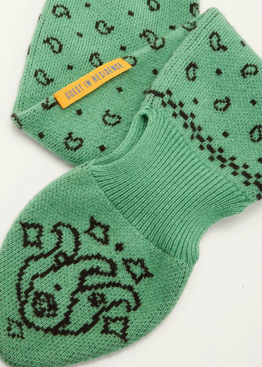 Guest In Residence Bandana Bowtie Wool-Cashmere Scarf | Thumbnail 4