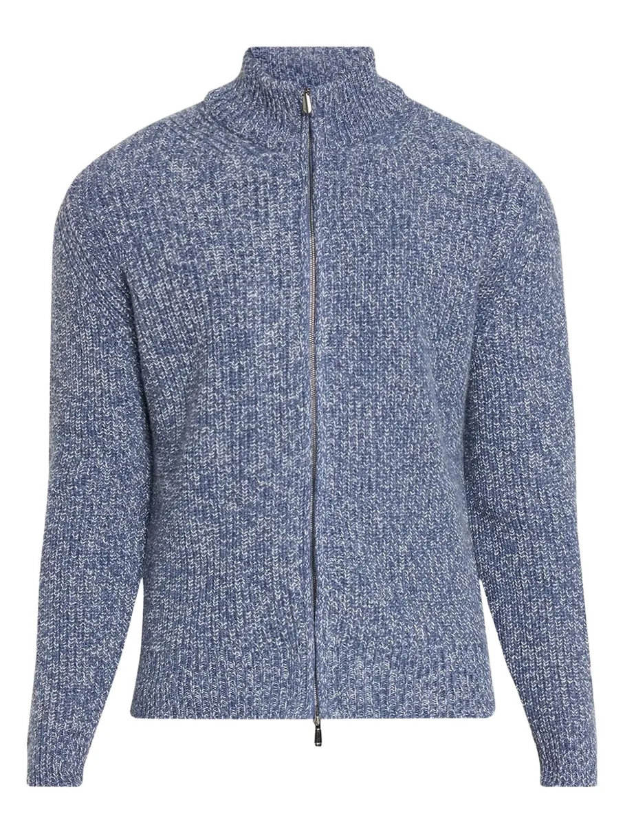 Cesare Attolini Men's Mouline Cashmere Cardigan