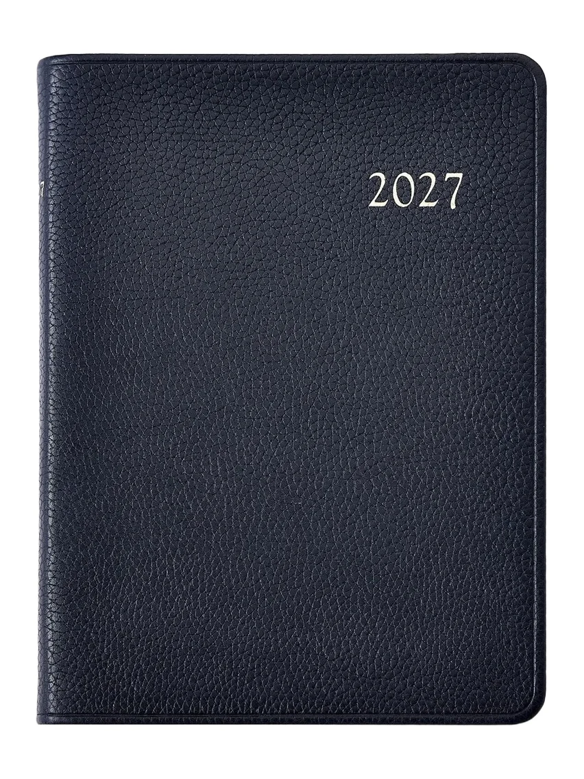 Graphic Image 2027 Leather Desk Diary