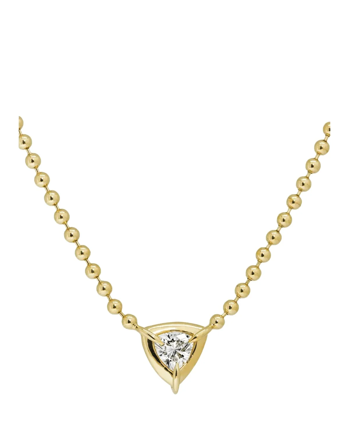 Solar Drop Trillion Solitaire Necklace Solar Drop Trillion Solitaire Necklace
