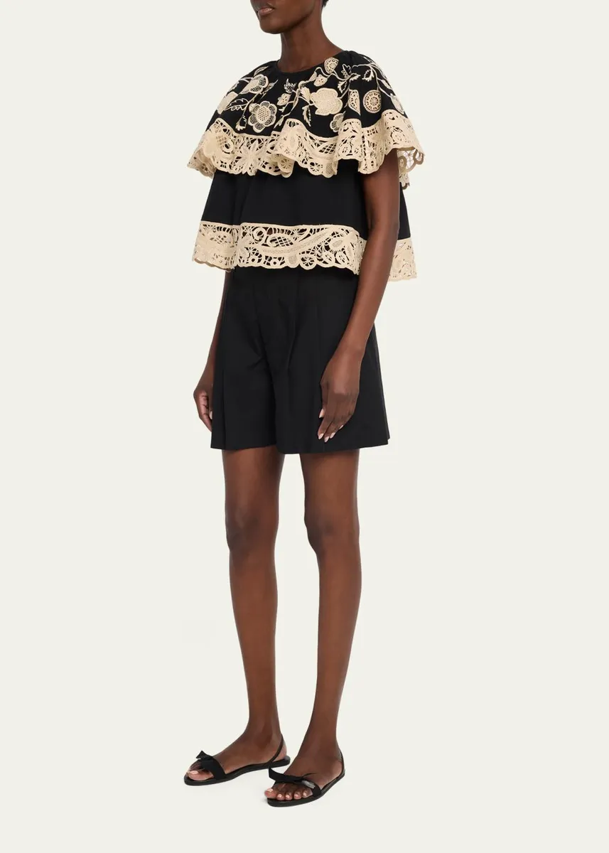 Sea Shiloh Embroidered Ruffle Blouse | Thumbnail 2 Sea Shiloh Embroidered Ruffle Blouse | Thumbnail 2