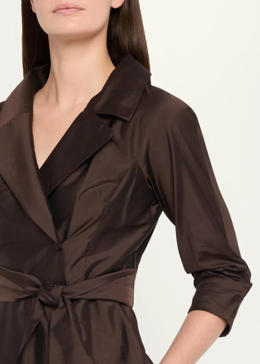 Rickie Freeman for Teri Jon Taffeta Shirtwaist Gown | Thumbnail 5