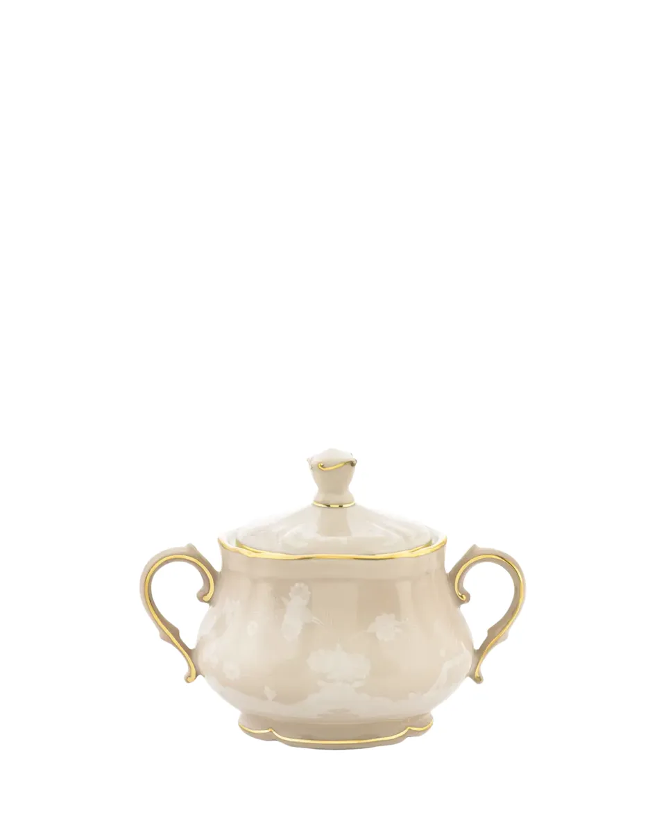 GINORI 1735 Meringa Printed Porcelain Sugar Bowl | Thumbnail 2 GINORI 1735 Meringa Printed Porcelain Sugar Bowl | Thumbnail 2