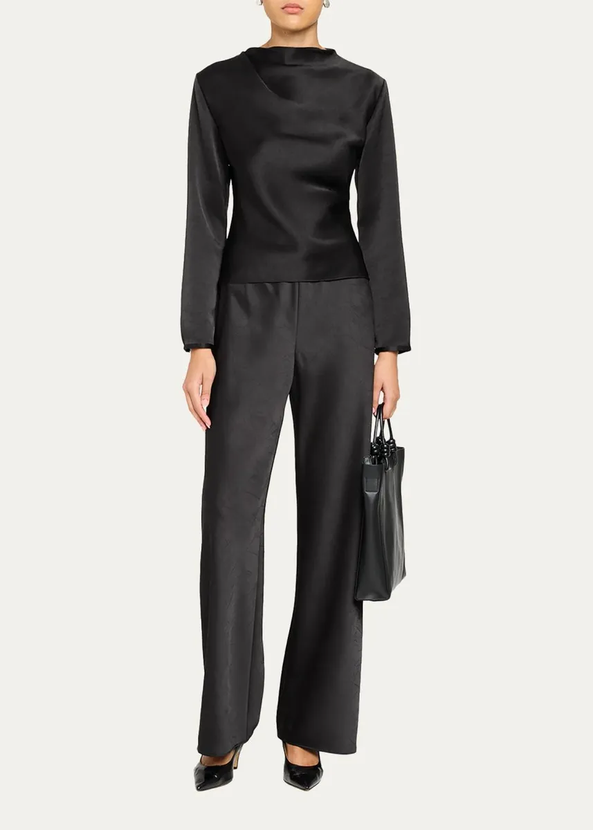 Vince Draped Cowl-Neck Blouse | Thumbnail 2