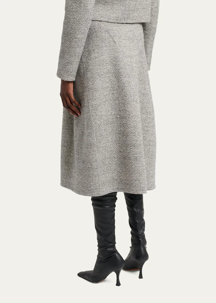 Proenza Schouler Gaelle Paneled Flare Midi Skirt | Thumbnail 3 Proenza Schouler Gaelle Paneled Flare Midi Skirt | Thumbnail 3