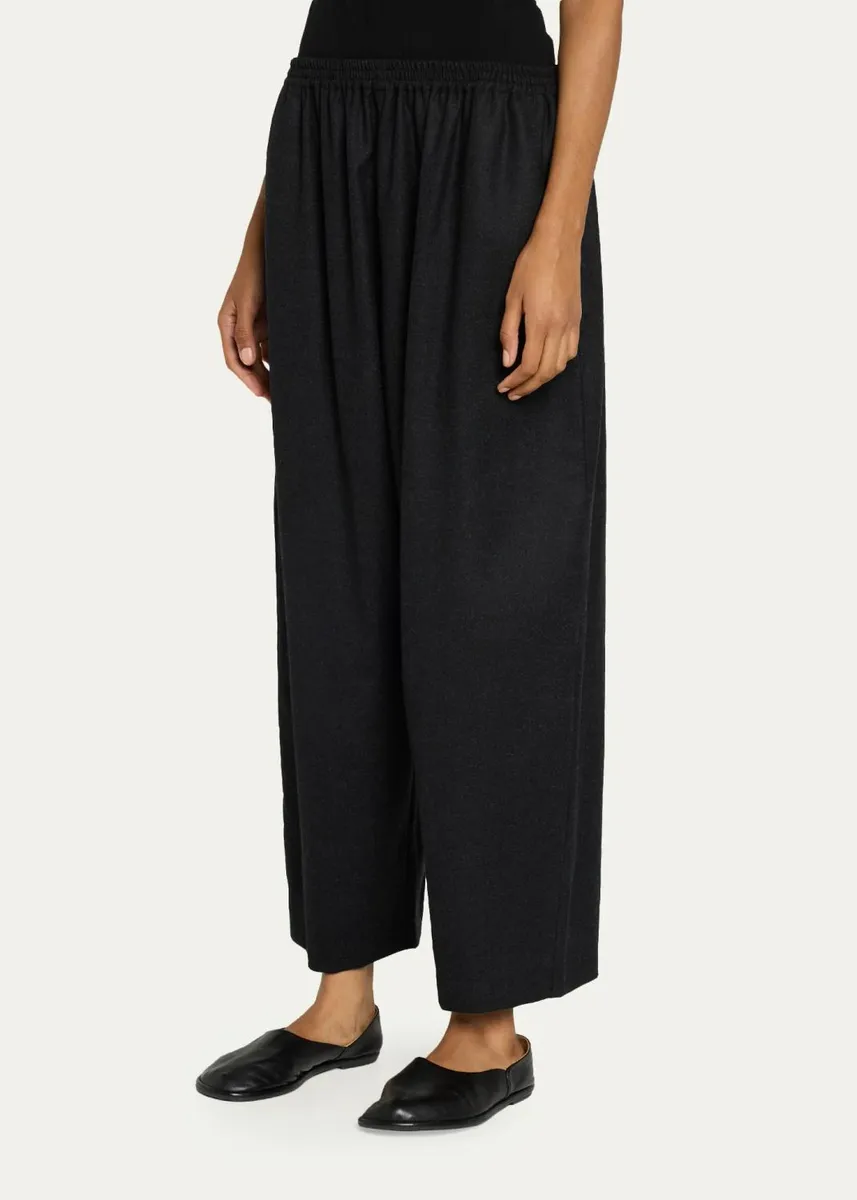 Eskandar Wool Flannel Japanese Trousers | Thumbnail 4 Eskandar Wool Flannel Japanese Trousers | Thumbnail 4