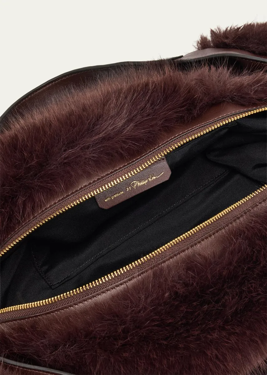 3.1 Phillip Lim Luna Medium Faux Fur Shoulder Bag | Thumbnail 4