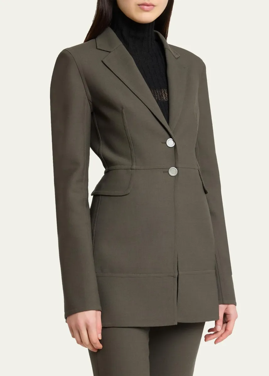 Proenza Schouler Maera Jacket In Bi-Stretch Double Wool | Thumbnail 4 Proenza Schouler Maera Jacket In Bi-Stretch Double Wool | Thumbnail 4