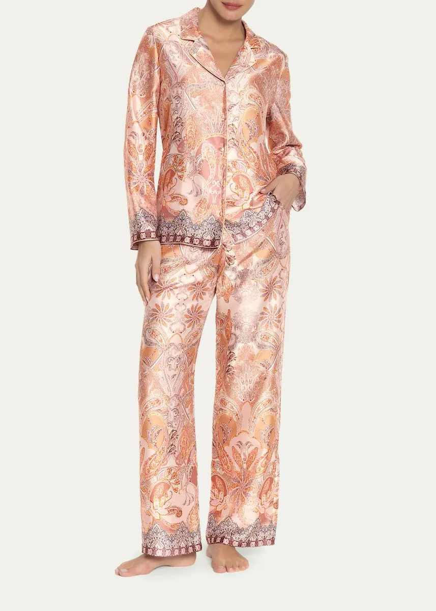 Lise Charmel Paisley-Print Woven Pajama Pants | Thumbnail 2