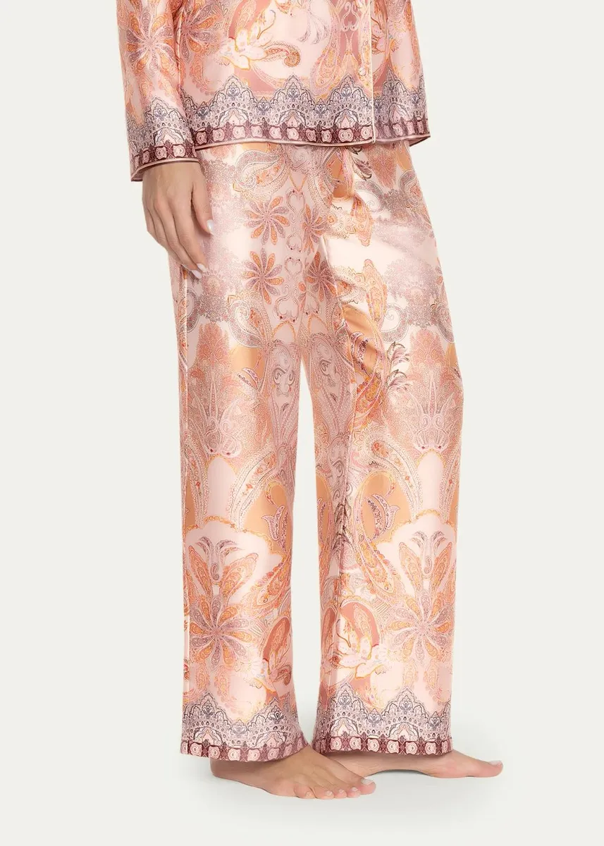 Lise Charmel Paisley-Print Woven Pajama Pants | Thumbnail 4
