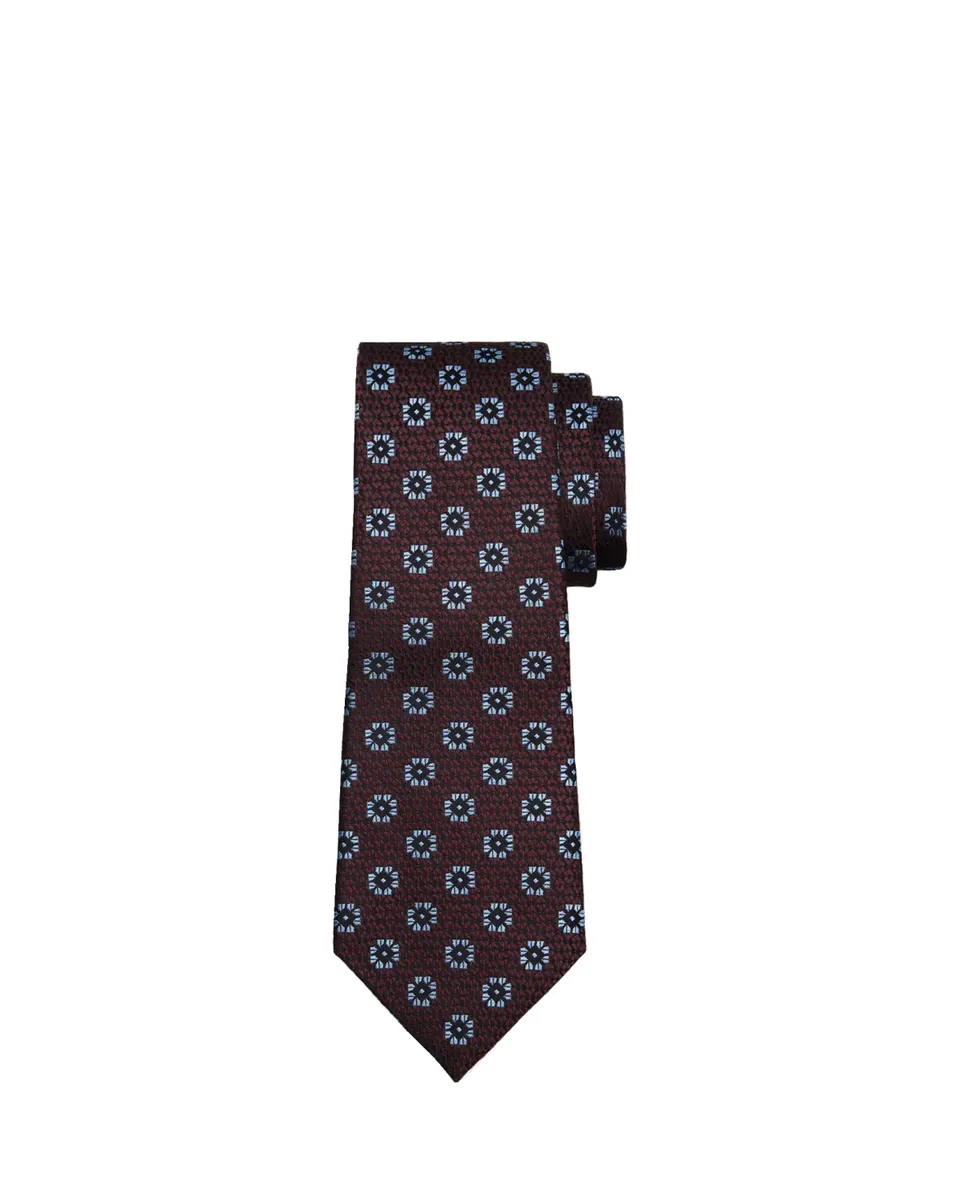 Zegna Men's Floral Jacquard Silk Tie | Thumbnail 2 Zegna Men's Floral Jacquard Silk Tie | Thumbnail 2