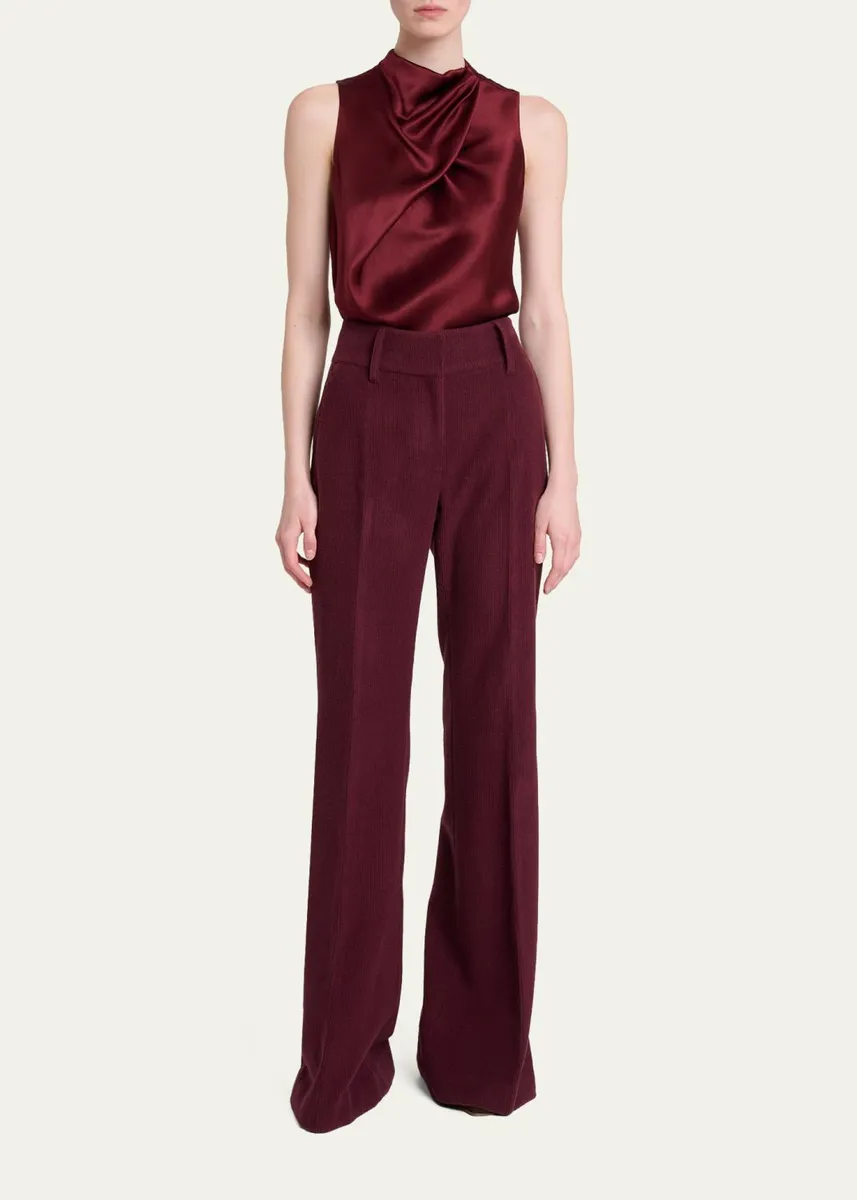 Gabriela Hearst Melina Cowl-Neck Satin Sleeveless Top | Thumbnail 2 Gabriela Hearst Melina Cowl-Neck Satin Sleeveless Top | Thumbnail 2