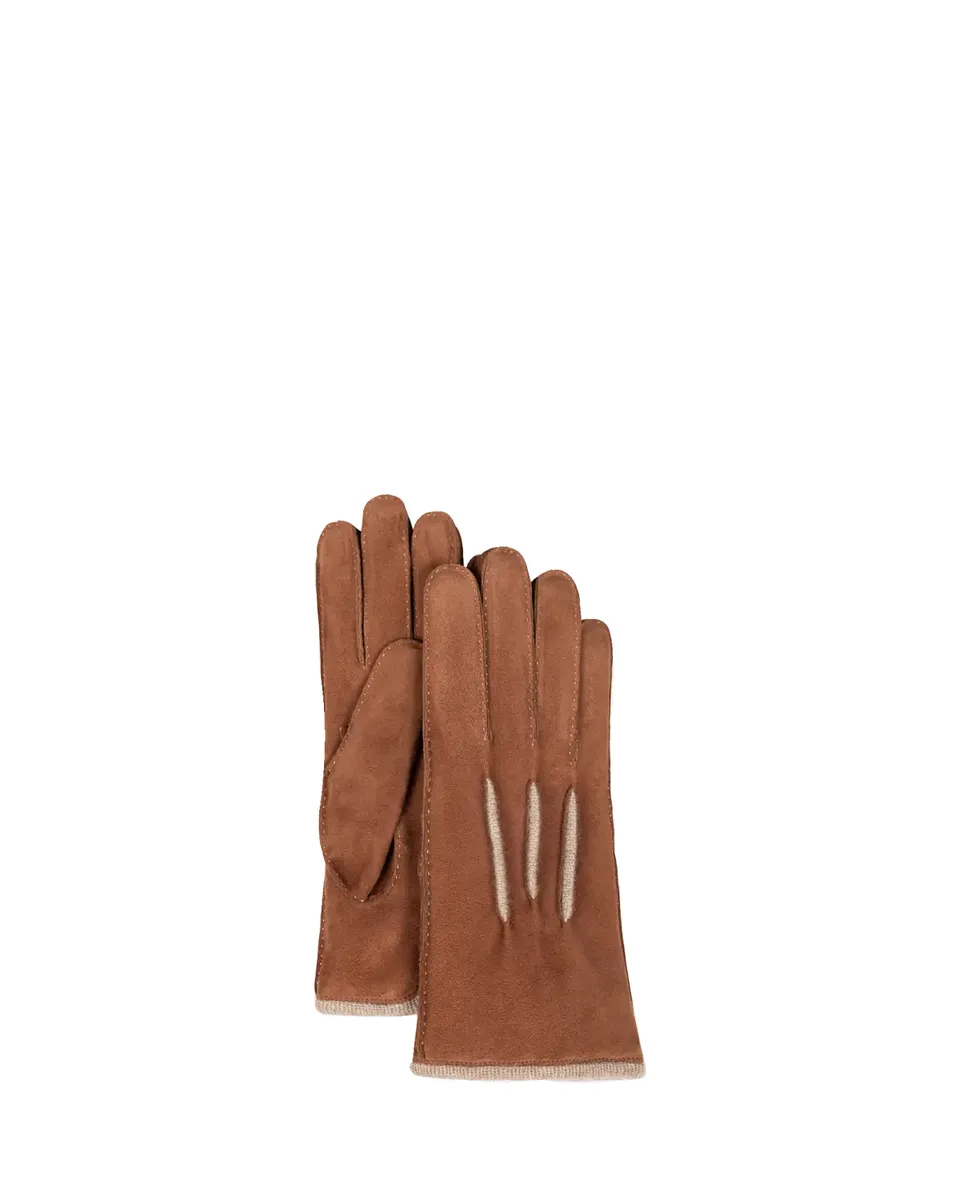 Bergdorf Goodman Men's Suede & Cashmere Gloves | Thumbnail 2