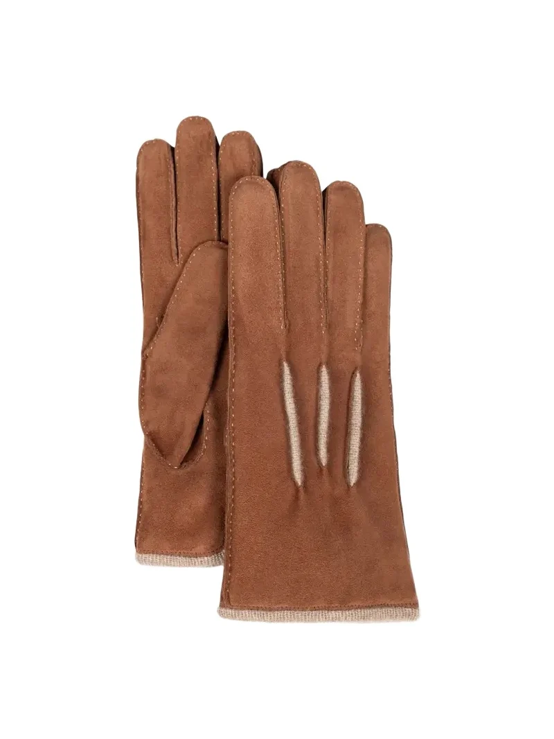 Bergdorf Goodman Men's Suede & Cashmere Gloves