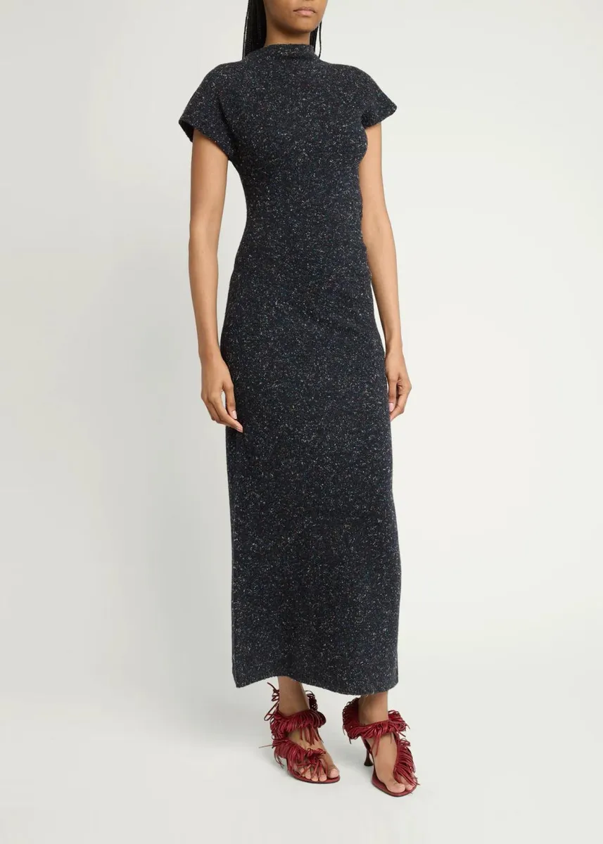 Proenza Schouler Abie Donegal-Effect Knit Wool Maxi Dress | Thumbnail 2 Proenza Schouler Abie Donegal-Effect Knit Wool Maxi Dress | Thumbnail 2