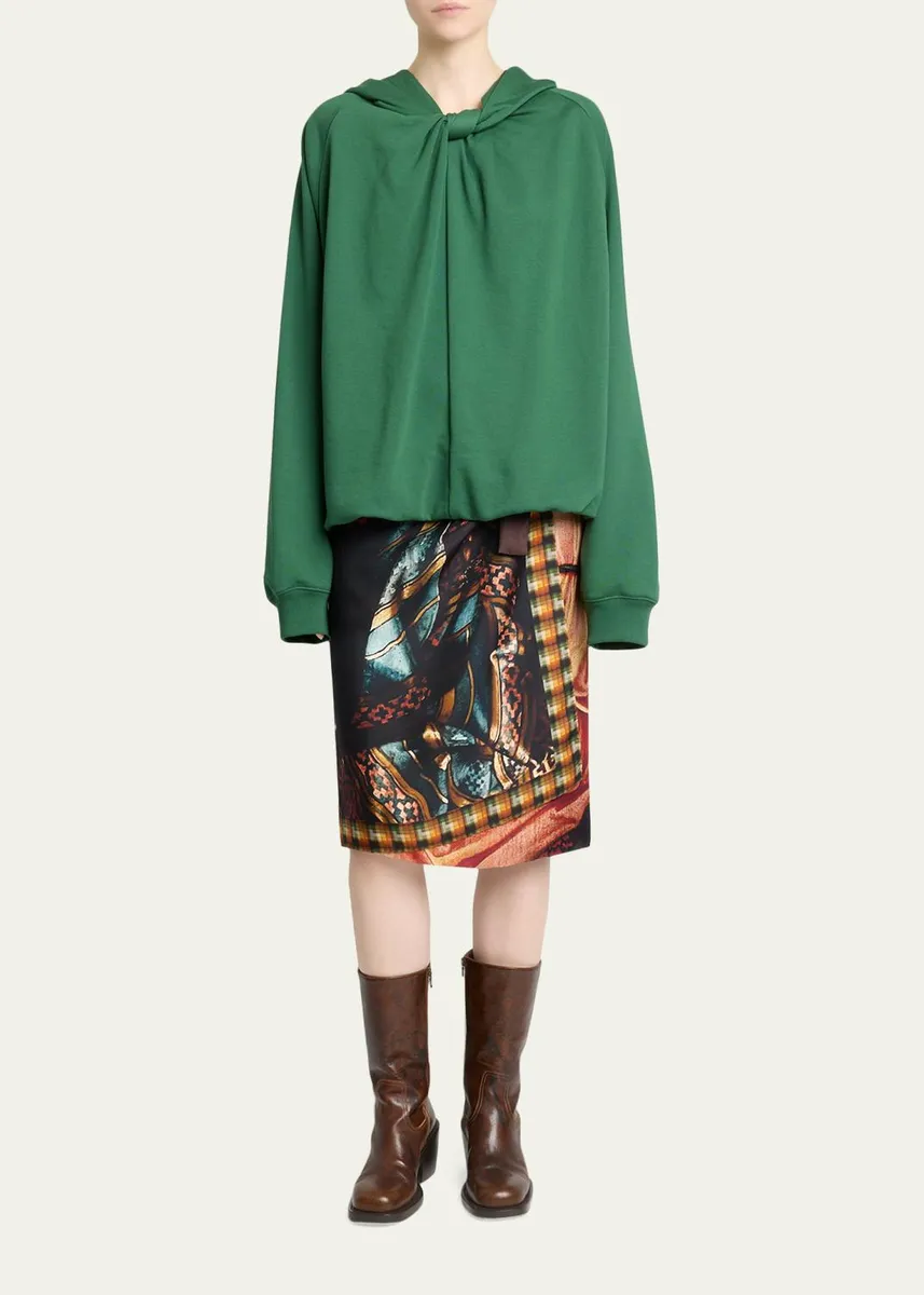 Dries Van Noten Hadella Knotted Cotton Hoodie | Thumbnail 2