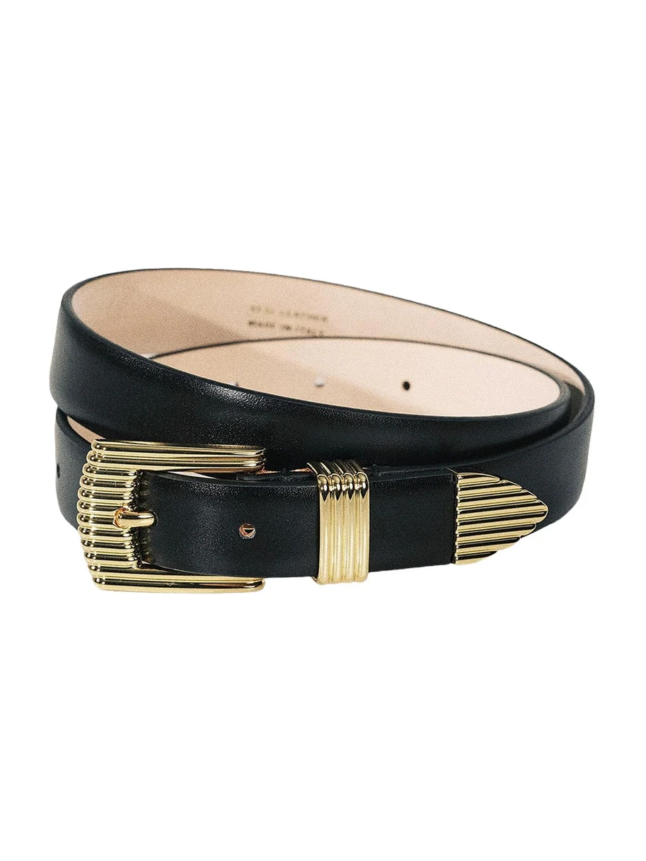Rosen Ridged Leather Belt
