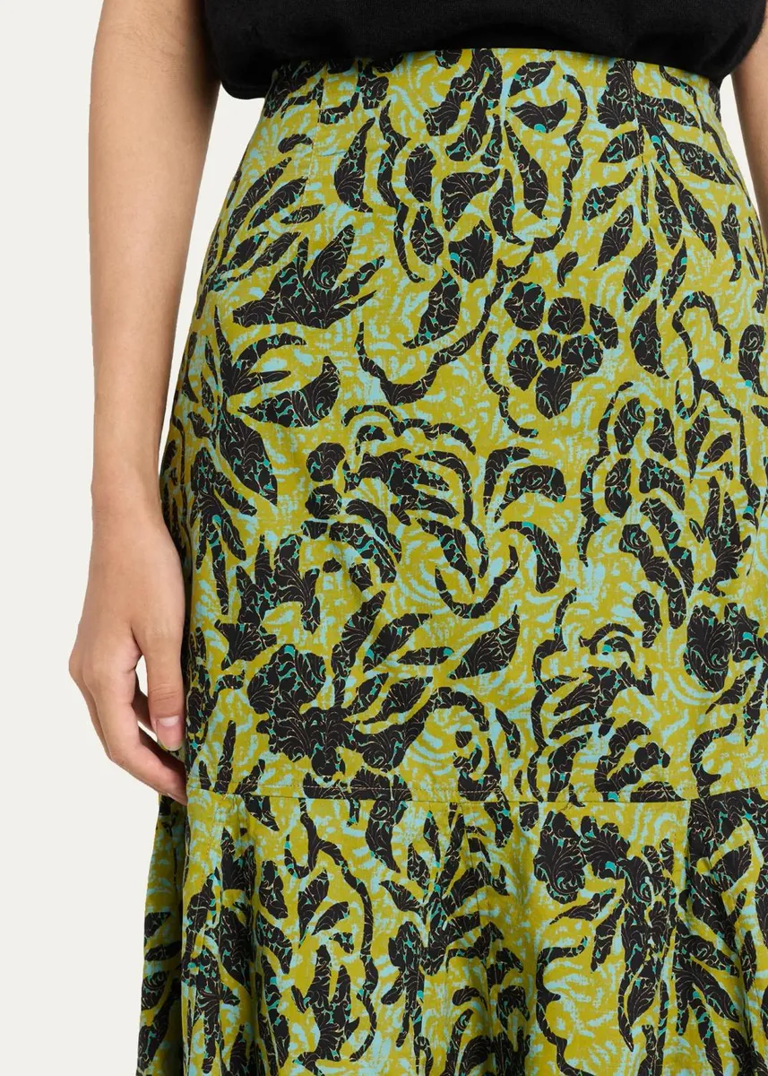 Ulla Johnson Clarisse Floral Trumpet Skirt | Thumbnail 5 Ulla Johnson Clarisse Floral Trumpet Skirt | Thumbnail 5