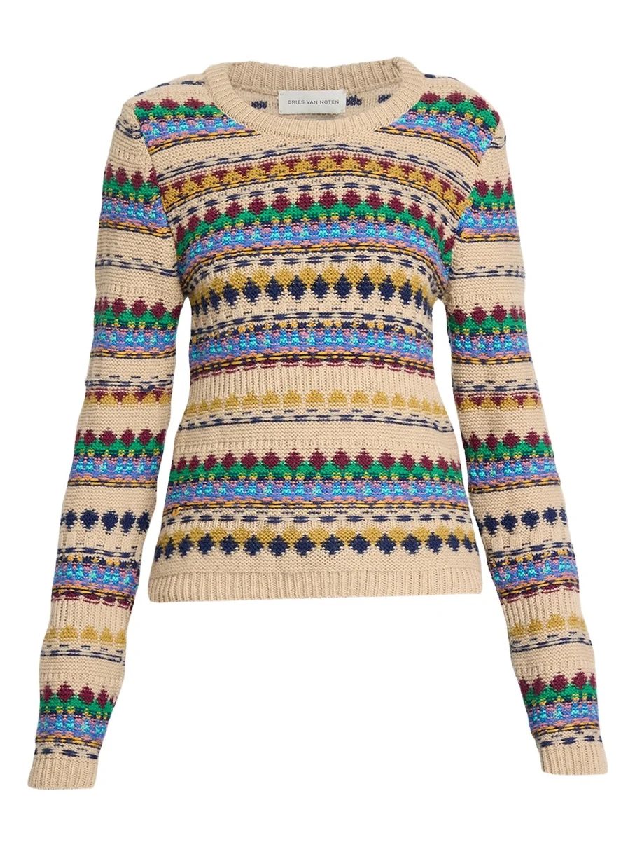 Tedd Fair Isle Crewneck Sweater Tedd Fair Isle Crewneck Sweater