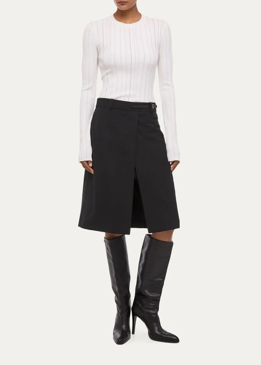 Helmut Lang Belted Asymmetric Skirt | Thumbnail 2 Helmut Lang Belted Asymmetric Skirt | Thumbnail 2
