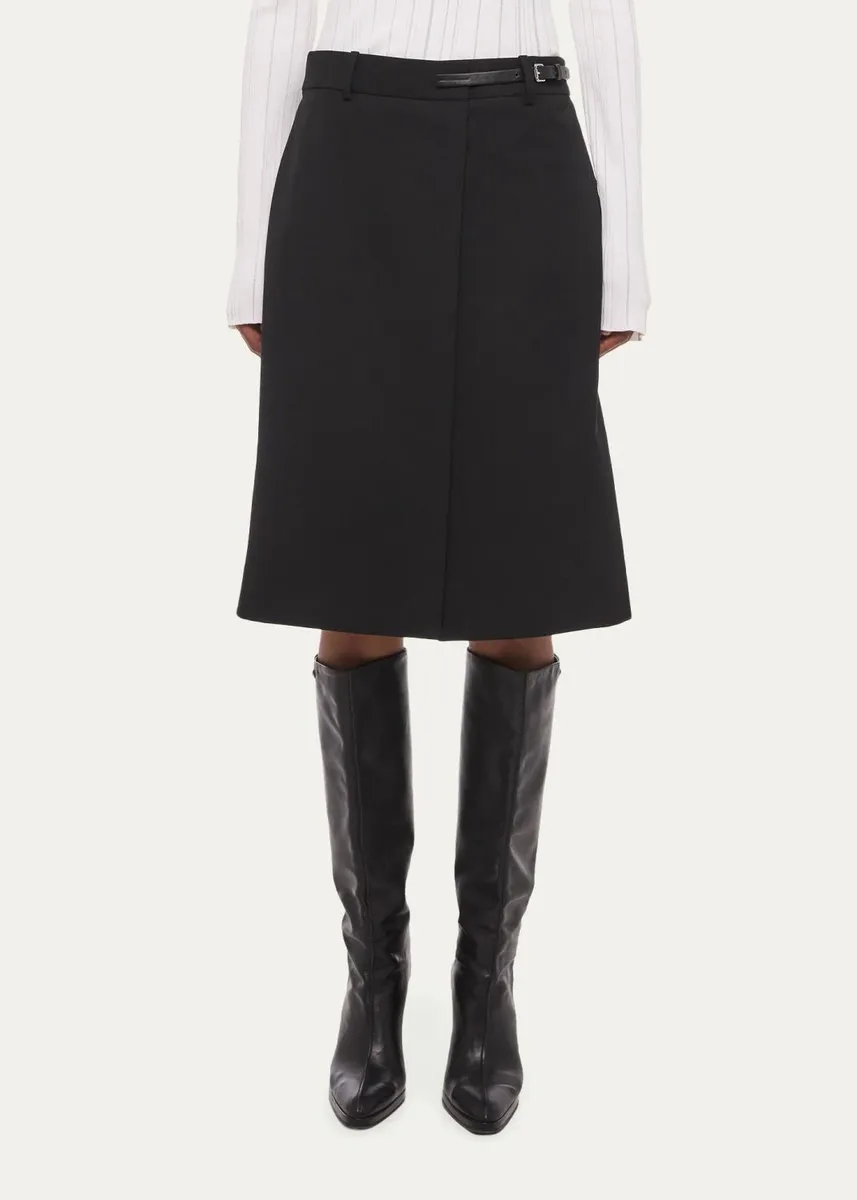 Helmut Lang Belted Asymmetric Skirt | Thumbnail 3 Helmut Lang Belted Asymmetric Skirt | Thumbnail 3