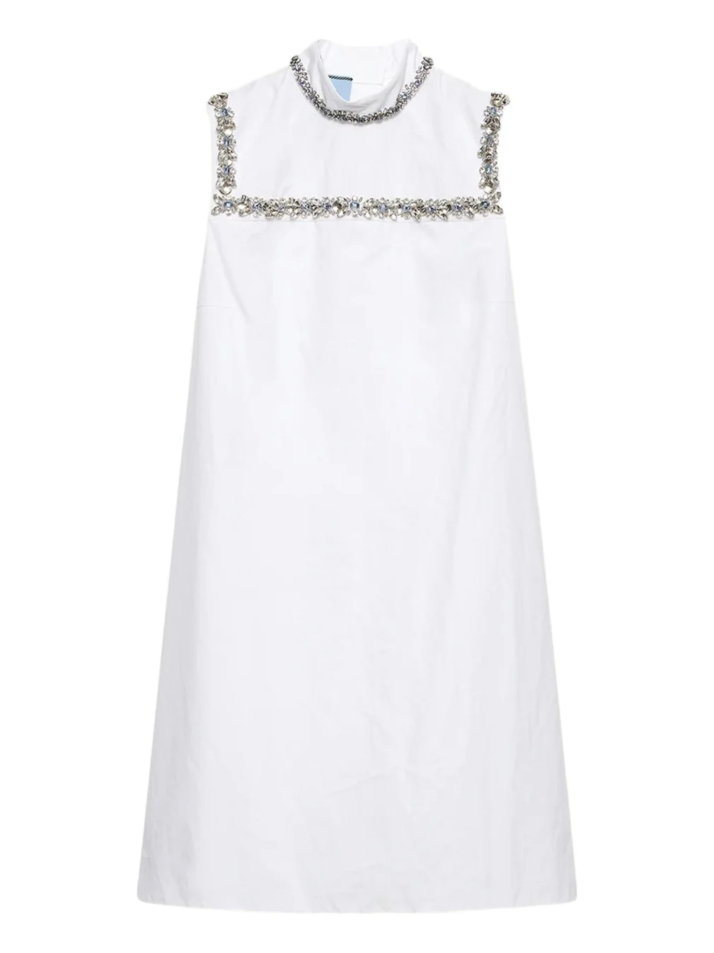 Embellished Cotton Mini Dress Embellished Cotton Mini Dress