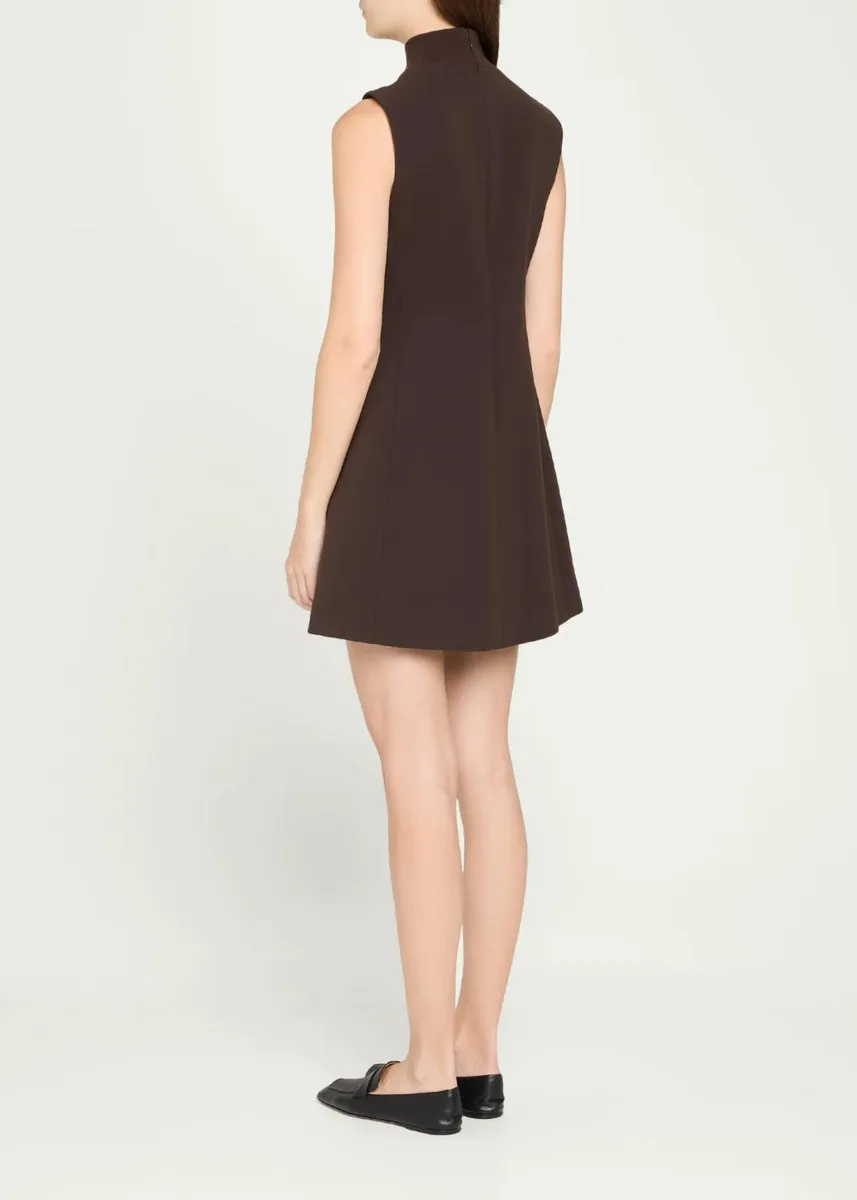 Theory Turtleneck A-Line Sleeveless Mini Dress | Thumbnail 3