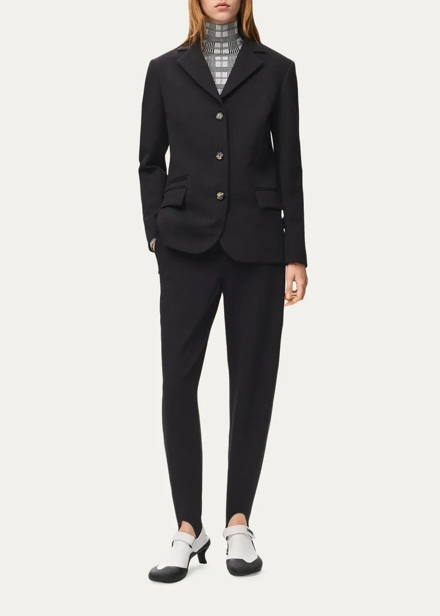 Loewe Wool Stirrup Trousers | Thumbnail 2 Loewe Wool Stirrup Trousers | Thumbnail 2