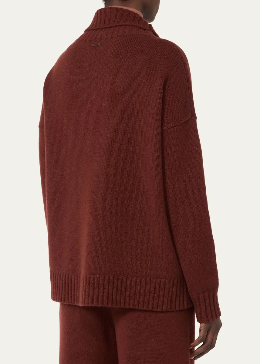 Max Mara Quarter-Zip Cashmere Sweater | Thumbnail 3 Max Mara Quarter-Zip Cashmere Sweater | Thumbnail 3