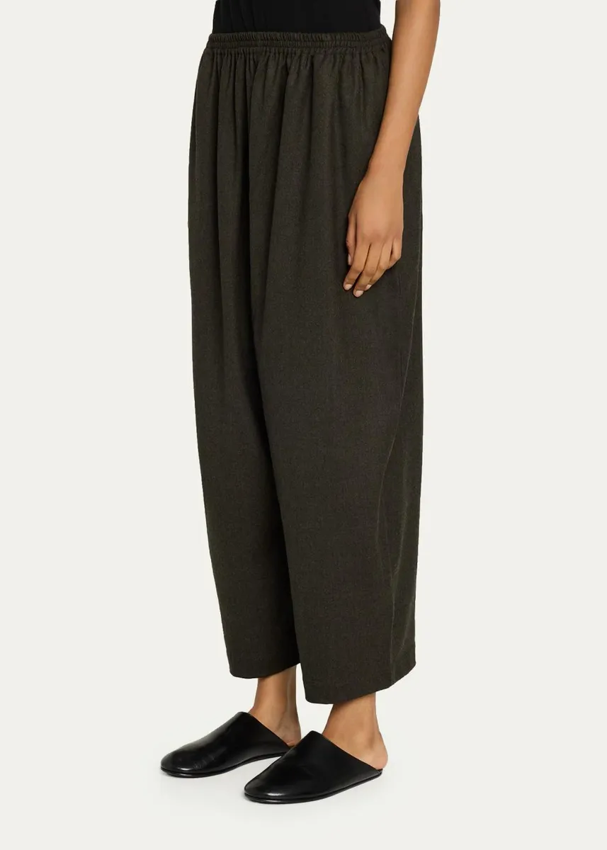 Eskandar Wool Flannel Japanese Trousers | Thumbnail 4 Eskandar Wool Flannel Japanese Trousers | Thumbnail 4