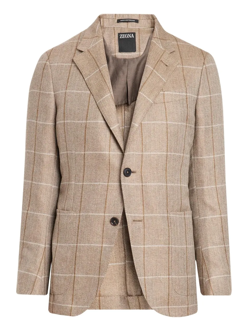 Zegna Men's Cashmere Grid Check Sport Coat