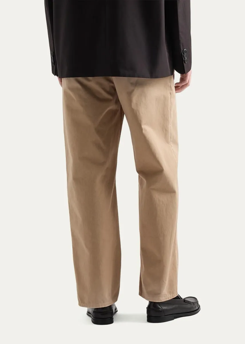 Prada Men's Garment-Dyed Cotton Gabardine Pants | Thumbnail 3 Prada Men's Garment-Dyed Cotton Gabardine Pants | Thumbnail 3