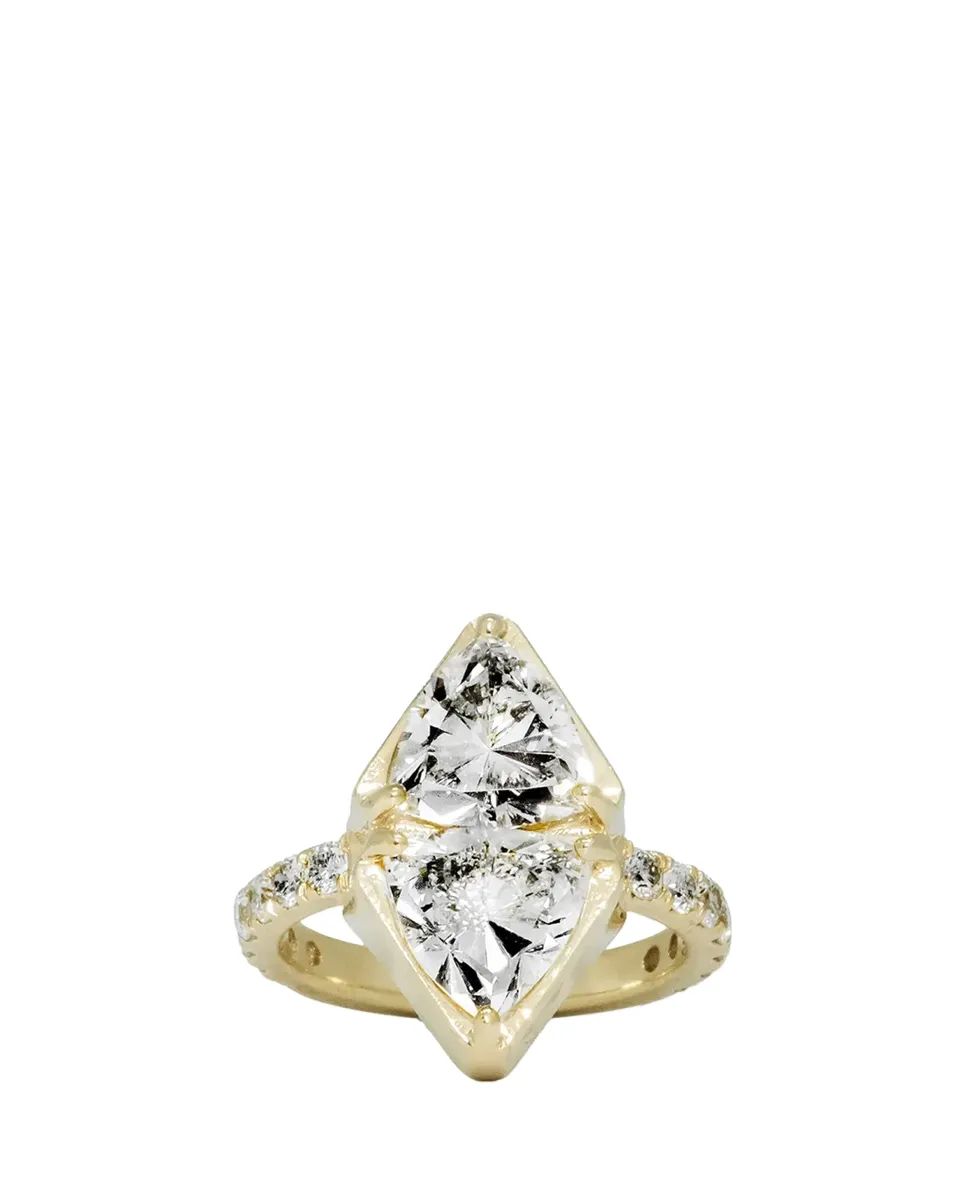 Dara Kaye Trillion Talisman Double Shield Statement Ring | Thumbnail 2 Dara Kaye Trillion Talisman Double Shield Statement Ring | Thumbnail 2