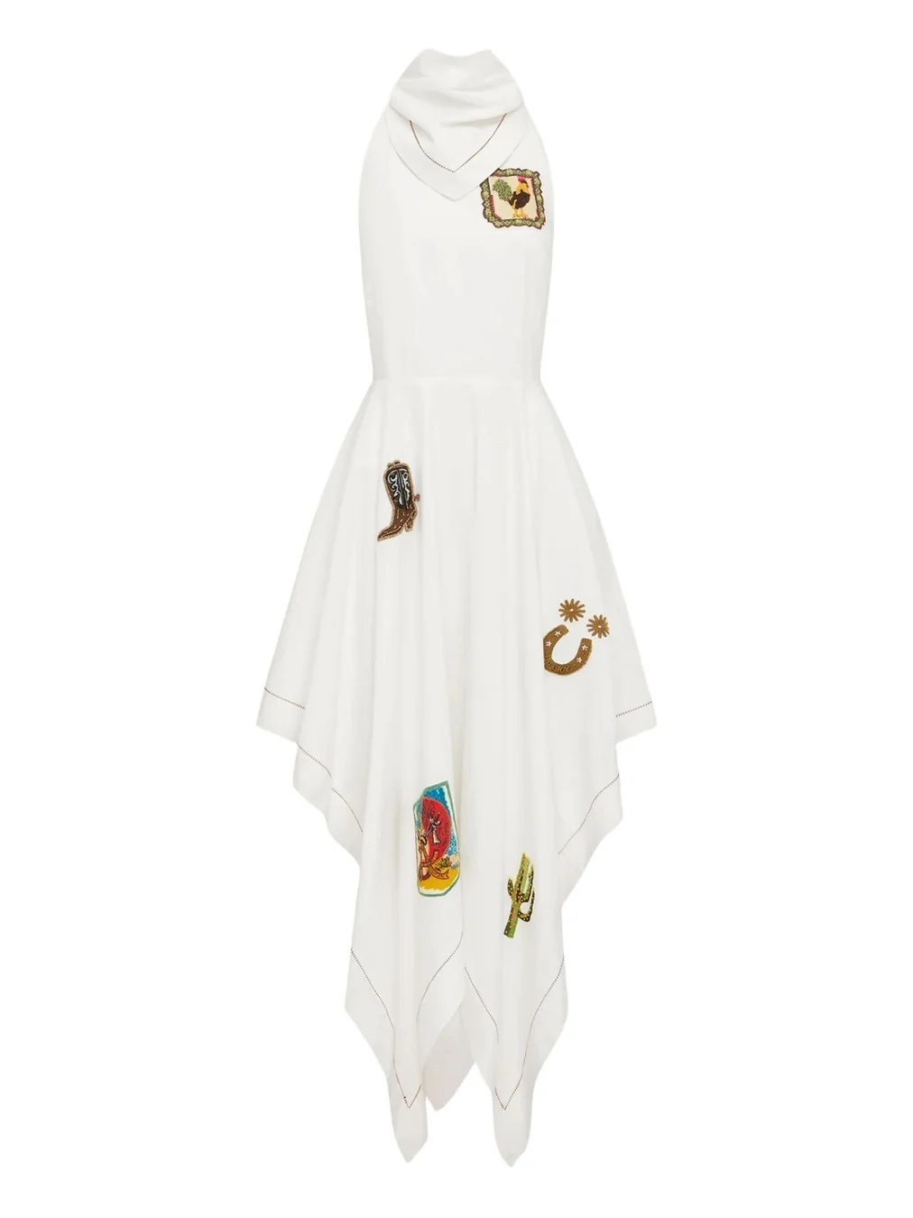 Westwood Embroidered Halter Midi Dress Westwood Embroidered Halter Midi Dress