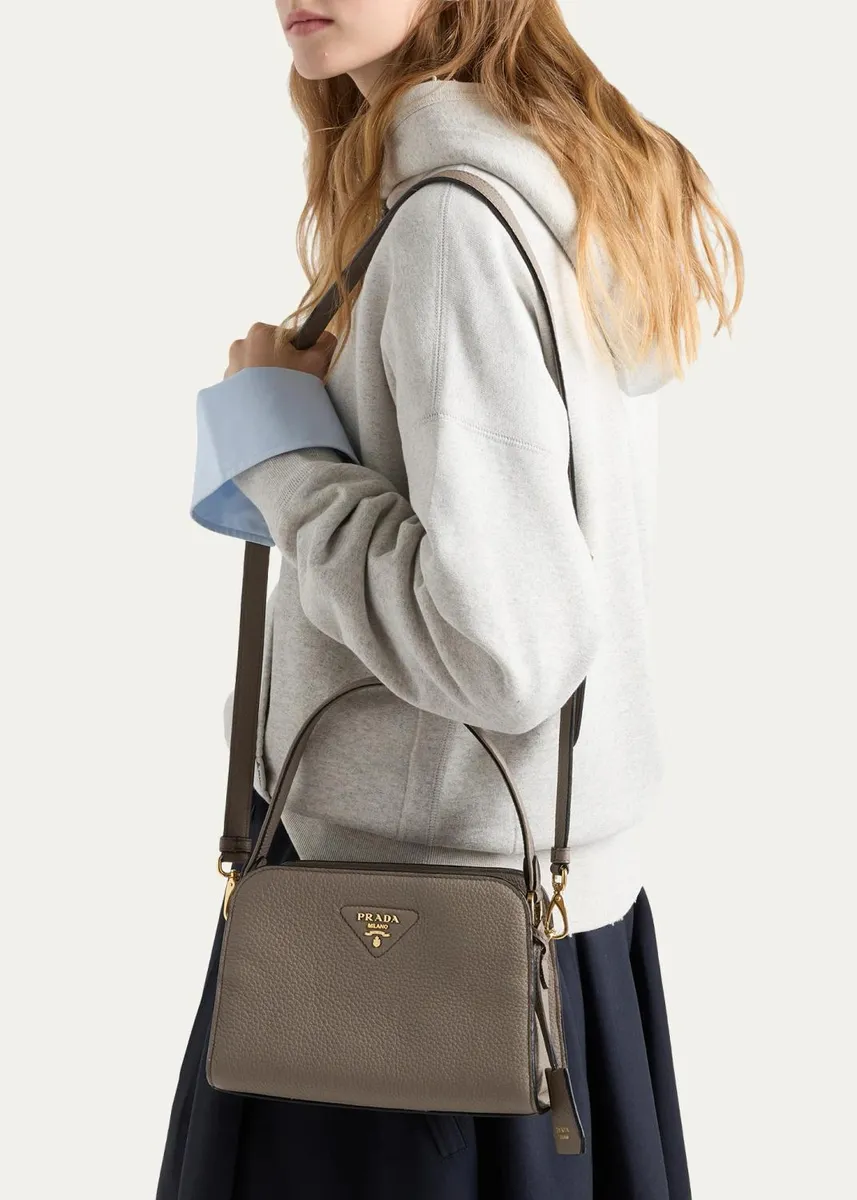Prada Mini Leather Top-Handle Bag | Thumbnail 5 Prada Mini Leather Top-Handle Bag | Thumbnail 5
